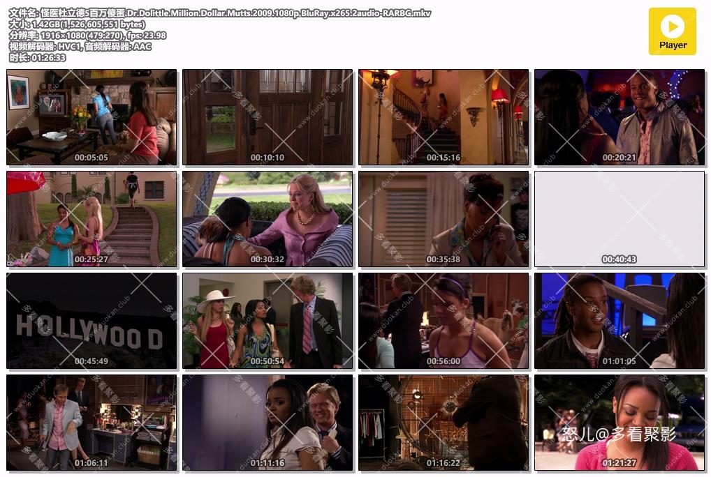 怪医杜立德5百万傻蛋.Dr.Dolittle.Million.Dollar.Mutts.2009.1080p.BluRay.x265.2aud.jpg